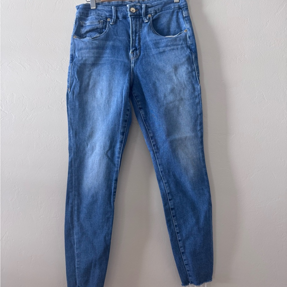 Good American Blue Ankle Jeans